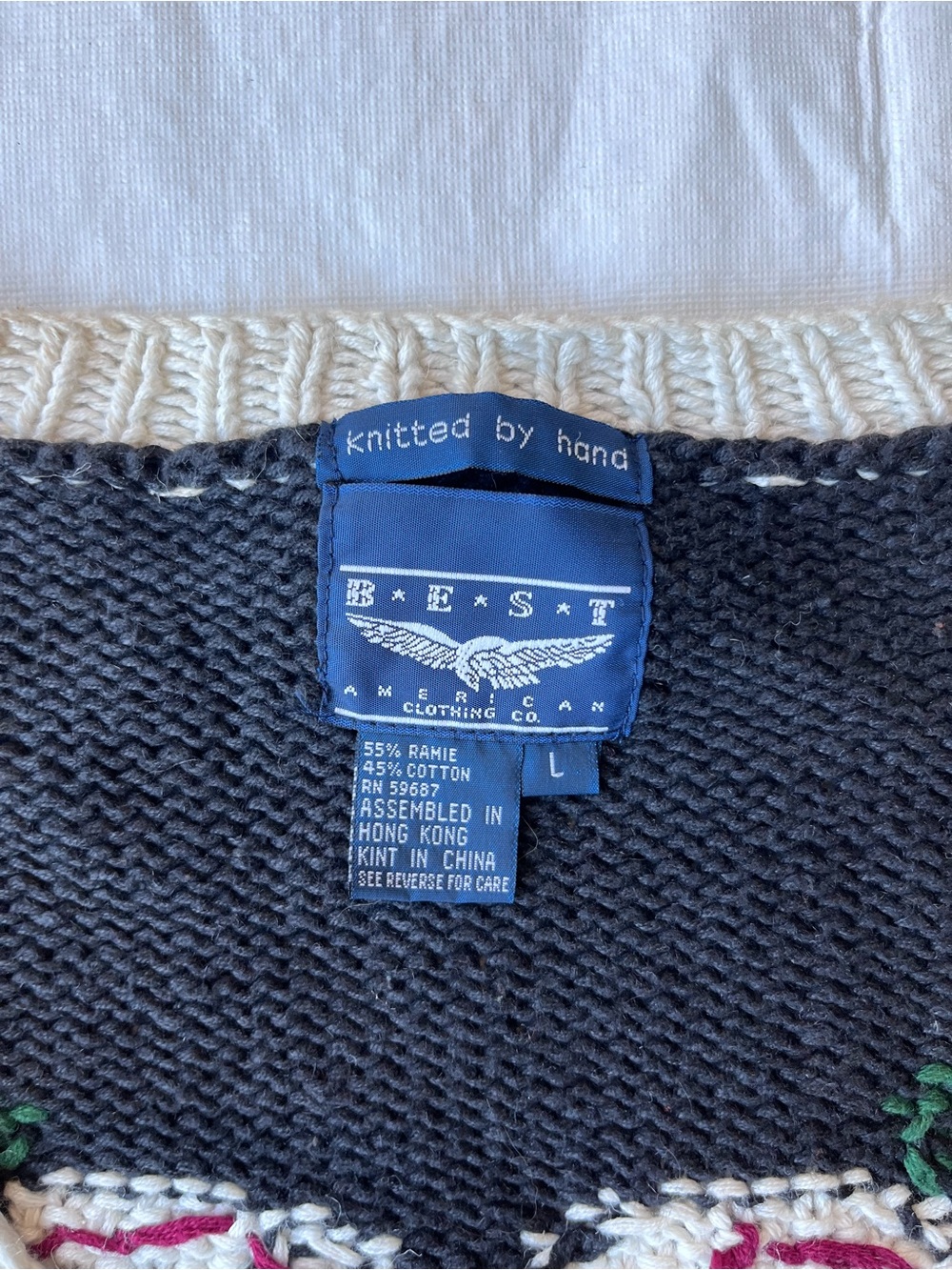 Vintage Best American Clothing Co. Hand Knit Sweater Fall - Picture 4 of 8